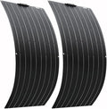 1200 Watt Flexible Solar Panel for RV, 2 × 600 Watt 12 Volt Solar Power Panel Kit Photovoltaic Module Monocrystalline Solar Panels for Camping Off Grid Car Battery Charging Boat