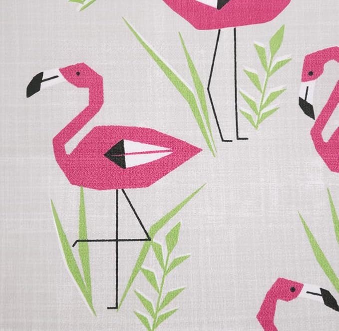 RSH DECOR Deep Seating Cushion with Pillow Back | 23.5” x 25” Seat | Water and Fade-Resistant Spun Fabric | Outdoor Chair Cushion Set for Patio Furniture | Groove Fusion Pink Flamingo