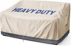Extra Heavy Duty 2 Seater Outdoor Sofa Cover Waterproof - Patio Furniture Loveseat Covers with Air Vent, Outdoor Couch Bench Cover, 58" W x 33" D x 31"H