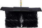 2.3HP Handheld Sweeper 52CC 2 Stroke Gasoline Power Sweeper Outdoor Sweeping Broom Walk Behind Sweeper Cleaner with a Blower Artificial Turf Lawns Driveway Cleaning Tool