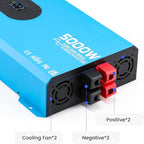 5000W Pure Sine Wave Inverter 12V DC to 110V/120V AC with WiFi Smart Control, Timer, LCD Display, 4 AC Outlets, USB Port & Terminal Block for RV, Truck, Off-Grid Camping