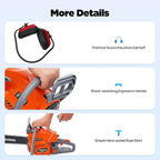 Gas Chainsaw, 2Stroke/4Stroke Gasoline Chainsaw Power Chain Saws Handheld Cordless Petrol Chainsaws For Wood Cutting Forest Felling Tree Pruning Shrub Pruning (2Stroke 22In 2800W 60CC)