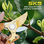 Garden Shears, Handheld Pruning Shears for Heavy Duty, Ergonomic Gardening Tools for Pruning Branches, Plants, Shrubs and Vines, Professional Sharp Garden Scissors (Modern Garden Scissors)