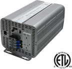 AIMS Power 2000 Watt / 4000 Watt Peak Modified Sine Power Inverter 12 Volt DC to 120 Volt AC ETL Listed with Remote