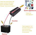 1000W Off Grid Pure Sine Wave Power Inverter 24V DC to 110V 120V AC 60HZ with LED Display US Socket