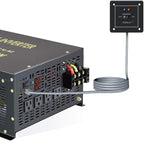 WZRELB 7000W 12V 120V Pure Sine Wave Power Inverter 4 AC Outlets Wired Remote Control,RV, Camping (RBH-700012WR)