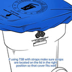 32 Gallon Trash Can Cover Odor Eliminating Bag with Elastic Band Lemon Scented Durable Chemical Free 1 Cover
