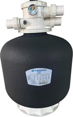 FibroPool Sand Filter Pump System For Above Ground Swimming Pools - Designed and Assembled in USA - Hose Adapters Included - High Efficiency - FSP Series (FSP18) Black