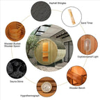 ZONEMEL Outdoor Barrel Steam Sauna, Canadian Red Cedar Sauna Room for 2 Person with 4.5KW ETL Certified TOULE Heater, Rocks, 8mm Tempered Glass, Waterproof System
