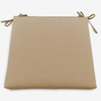 BrylaneHome Chair Cushion with Ties - 18.75" L x 18" W - Patio & Outdoor - Water, Stain & Fade Resistant - Blue Fern
