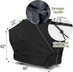 48 inch Grill Cover for Outdoor Grill,Upgraded Adjustable Buckle and Drawstring,Waterproof, Anti-UV, Rip-Proo,Suitable for Most Grills