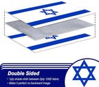 Israel Israeli Flag 3x5 ft Outdoor, Double Sided 3 Ply Heavy Duty National Flag for IL, 100% Quality Polyester Israeli Banner with Brass Grommets 4 Rows Stitches