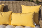 RSH DECOR: Sunbrella Pillow Covers Set of 4 | Covers Only - 26" x 16" | Outdoor Lumbar Pillow Covers Crafted with Sunbrella Performance Fabric | Canvas Buttercup Yellow