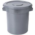 PRO&Family Trash can with Lid (Gray, 20 Gallon)