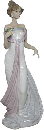 LLADR 6366 Summer Infatuation Girl with Flower Porcelain Floral Figurine