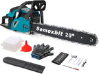 58CC Gas Chainsaw 20 Inch Chain Saw with 2-Cycle Engine,Petrol Handheld Quick Start Technology Gas Powered Chainsaw For Forest, Garden and Farm Tree & Wood Cutting