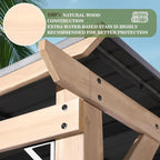 8x10 FT Wood Grill Gazebos, BBQ Wooden Gazebo with Hardtop Sloping Steel Roof, Wood Outdoor Gazebo Pavilion with 2 Side Storage Shelves,Cedar Frame Patio Tent for Barbecue, Garden, Deck