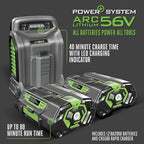 EGO POWER+ Electric Lawn Mower, Self-Propelled Cordless, Includes (2) 56V 5.0Ah Batteries and Charger - LM2142SP