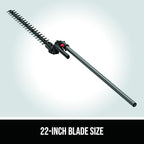 SKIL PWRCORE 40 40V Powerhead 22" Pole Hedge Trimmer Attachment for PLT1500C-10 & PSS1200C-10 & PSS1200C-00 -PHT2200