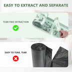 VOK 8 Gallon Trash Bags with Butterfly Printed & Sweet Wormwood Scent, Drawstring Medium Garbage Bags, Tear-Resistant & Fragrant Trash Can Liners, Trash Bags 8 Gallon for Home/Office, 75 Counts