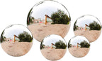 Stainless Steel Gazing Globe Mirror Ball (12inch,Silver)