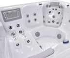Bueno Spa New York 6 - Person - 49 Jet Hot Tub with New Artic Max Insulation, LED Lights, Ozonator, and Cover