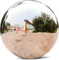 Stainless Steel Gazing Globe Mirror Ball (10inch,Silver)