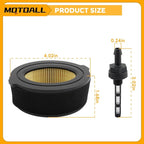 MOTOALL 2pcs 951-10651 Air Filter Gas Fuel Tank Nipple Outlet Line Screen for MTD 951-14262 751-10794 751-14262 for Cub Cadet for Craftsman for Troy Bilt Snow Blower with 951-10794 Air Filter