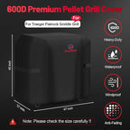 Comnova Grill Cover for Traeger Flatrock - Premium Flat Top Griddle Cover for Traeger Waterproof & Heavy Duty, 600D Gas BBQ Cover Accessory for Treager Flatrock Flat Top Grills (BAC751)