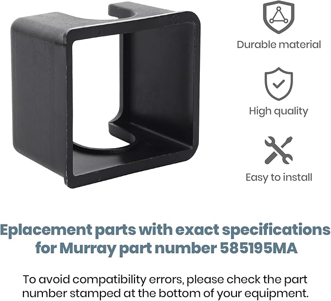 AR-PRO The Exact Replacement 585195MA Worm Bracket for Snow Throwers (Black) - Compatible with Murray Snow Throwers and Craftsman Gas Snow Blowers - Restore Snow Thrower Peak Performance
