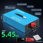 3000W Pure Sine Wave Power Inverte rvoice Control AI Voice Assistant Support English 24V to 120V 60HZ with LCD Display, USB Port, for Car Home Laptop Truck