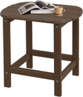 Plawdlik Adirondack Side Table,HDPE Weather Resistant,Wooden Textured for Adirondack Chairs,Patio,Garden, Porch, Backyard Use, Coffee