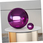 Happyyami Stainless Steel Ball Gazebo Garden Mirror Reflective Ball Decorative Sphere Outdoor Gazing Globe Unbreakable Decorative Sphere