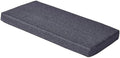 48 x 18 Inch Piano Bench Cushions for Indoor Furniture with Ties Non Slip Kitchen Dining Room Bench seat Cushion for Shoe Storage Ottoman Window Settee Pad，Gray