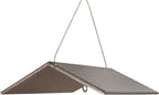 JCs Wildlife Poly Weather Cover - Rain Guard - Hang Bird Feeder or House Underneath for Protection from Rain or Snow - Easy to Clean and Use (Large, Gray)