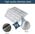 Heat Deflectors for Weber Genesis 300 Series Grills with Front Control Knob, Genesis S310 S320 S330 E310 E320 E330,13.26" Heat Deflectors for Weber 7620 7621 (7622 * 2, 304 Stainless Steel)