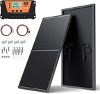 200 Watt Solar Panels Kit, 30A PWM Charge Controller 12V 200W Solar Kit System, Monocrystalline PV Module for RV Home Rooftop Camping Boats Trailer Vehicle Shed Off-Grid System (200W, Single Panel)