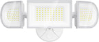 iMaihom 140W Flood Lights Outdoor, 14000LM Ultra Bright LED Flood Light Outdoor, 3 Adjustable Heads Security Lights, IP65 Waterproof Outside Flood Light, 6500K Floodlight for Yard Garage Court (White)
