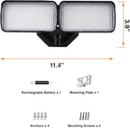 Sylvania 18W Security LED Light with Motion Sensor, Hardwired, 2000 LMS, Wet Rated, 5000K, Daylight - 1 Pack (66476)