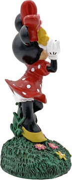 Minnie is Holding Flowers on her Head Everyday Outdoor Garden Statue, 8 Inches Tall, Official Licensed Disney Product