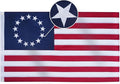 Homissor Betsy Ross Flag 4x6 Feet Embroidered 13 Star American Flags for 250th Anniversary Heavy Duty Outdoor Colonies Banner for Outside