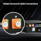 ECO-WORTHY 48V 200Ah LiFePO4 Lithium Battery (2 Pack 48V 100AH) w/Bluetooth | UL1973 & UL9540A & CEC Listed | 10.24KWh Server Rack Battery for Solar Energy Storage, Home Backup Power