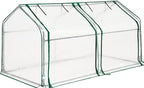 Quictent Mini Greenhouse for Indoor Outdoor, Portable Small Tabletop Green House Kit, Upgraded Waterproof UV-Resistant Seed Starter Hot House, Interior Space Expanded, 71"x36"x36", White