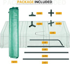 EAGLE PEAK Tunnel Greenhouse Garden Green House with Roll-Up Zipper Doors, Portable 96"x36"x36", Clear/Green PE Cover