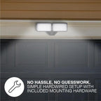 Sylvania 18W Security LED Light with Motion Sensor, Hardwired, 2000 LMS, Wet Rated, 5000K, Daylight - 1 Pack (66476)