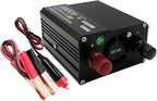 300W Continous Output Power Inverter DC12V to 110V AC Converter 400W Surge with 2 USB Ports and 2 AC Outlets for Road Trip, Camping, RV, Truck, Car, Pickup Truck