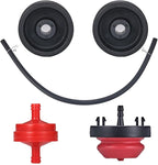 Universal 490-241-0038 Snow Blower Rolling Skid Shoes Kit Fits for Most 2 and 3 Stage Snow Throwers with Plastic Wheels