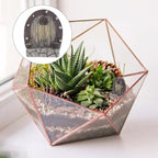 Mipcase Mini Garden Furniture Resin Simulation Wood Door for Micro Landscapes 5pcs Miniature Door Decorations for Fairy Garden Accessories and Pot Plants