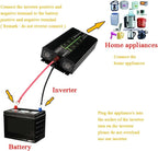 3000W Pure Sine Wave Power Inverter Peak 6000W 48V DC to 110V 120V AC 60HZ for Car RV Use or Home Solar System with LCD Display