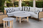 RSH DECOR: 6-Pack Pillow Set | All-Weather Spun Fabric | Water & Fade-Resistant | 17" Square, 20" x 12" Lumbar, 20" x 6" Neck Roll | Outdoor Pillows for Patio Furniture | Canvas Melon